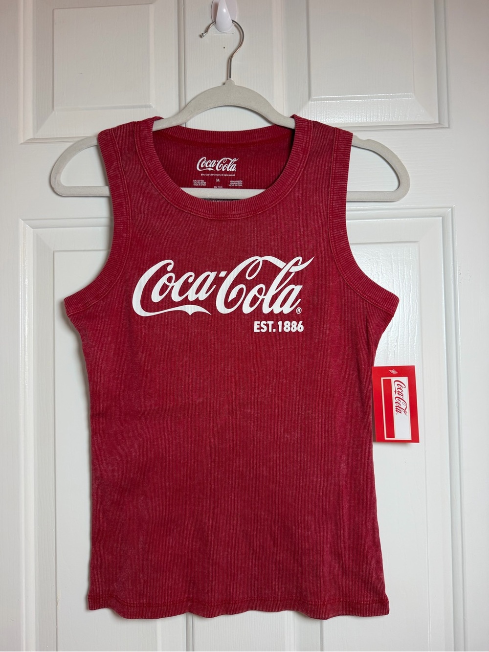 Coca Cola Vintage-Style Red Tank Top for women